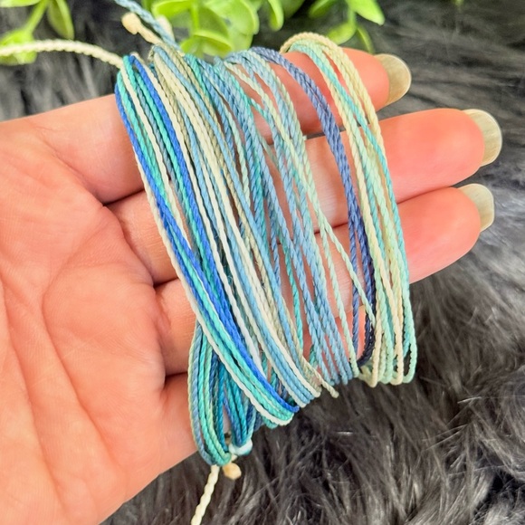 6 Pura Vida Ocean Tones Multistrand Cord Bracelet - Picture 2 of 7